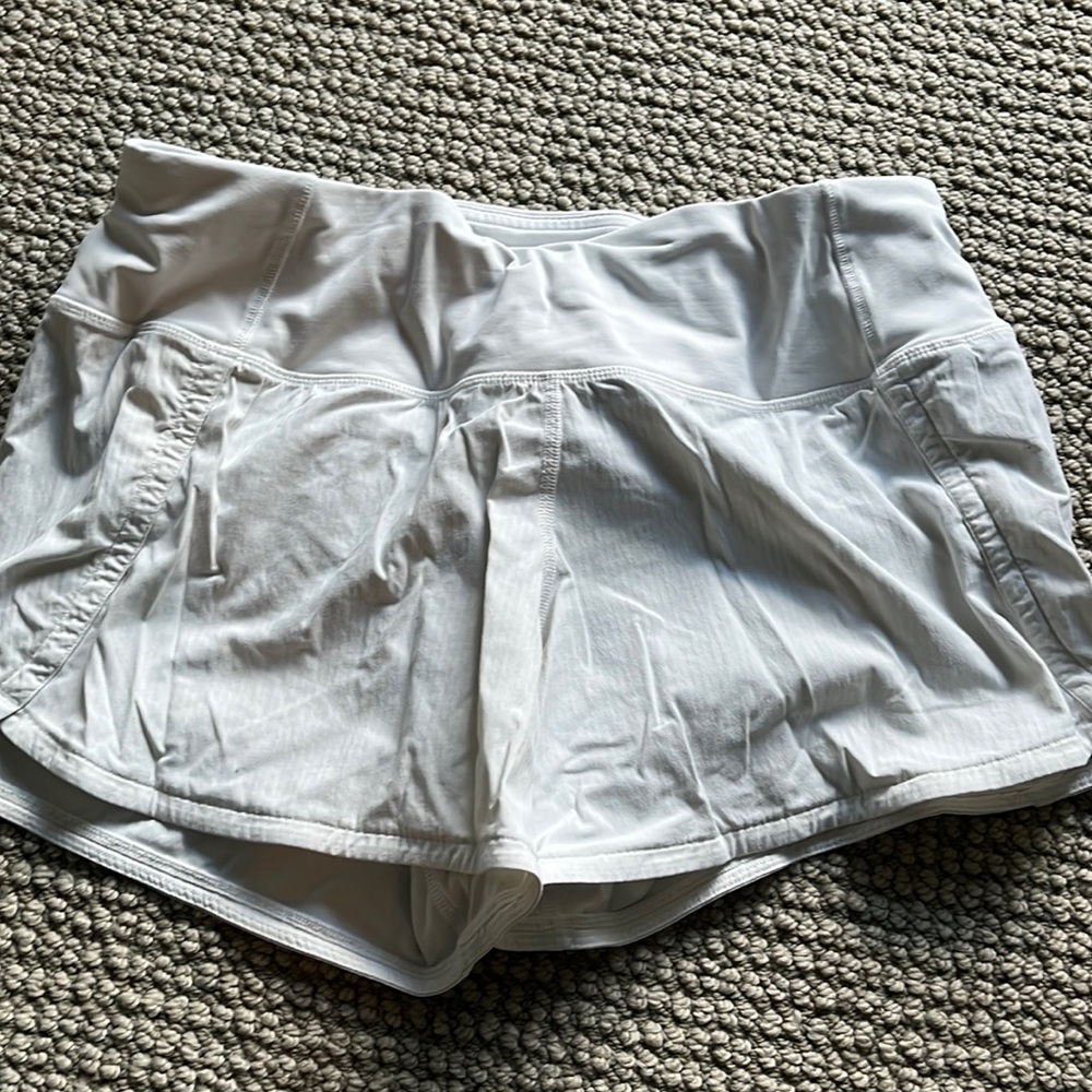White Lululemon shorts!